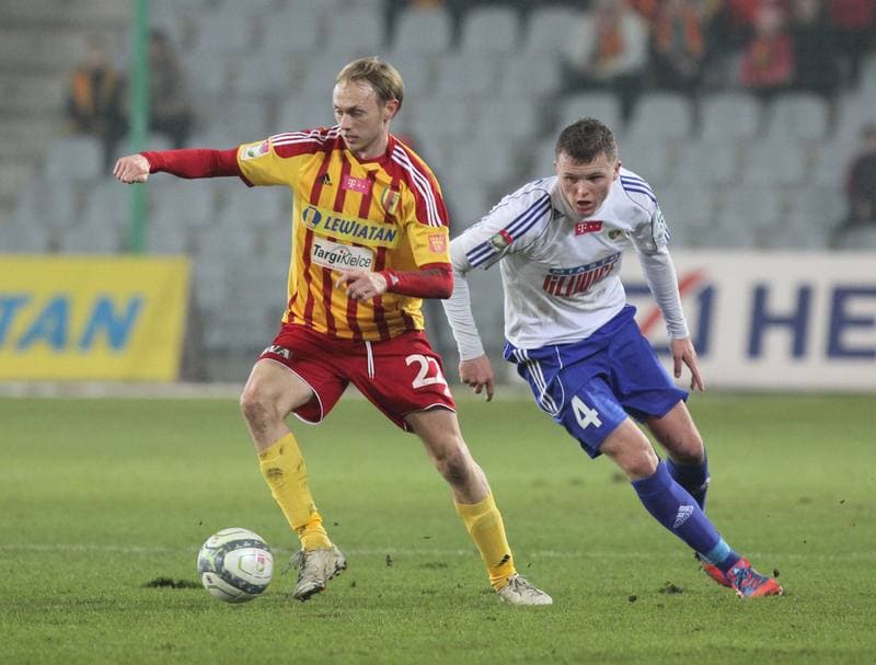 Football. T-Mobile Ekstraklasa. Korona Kielce - Piast Gliwice. 23.11.2012