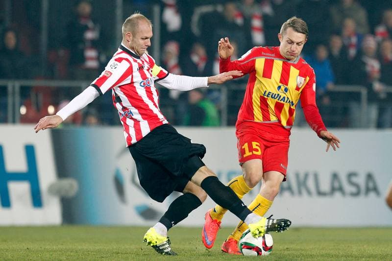 Football. T-Mobile Ekstraklasa. Cracovia Krakow - Korona Kielce. 22.05.2015