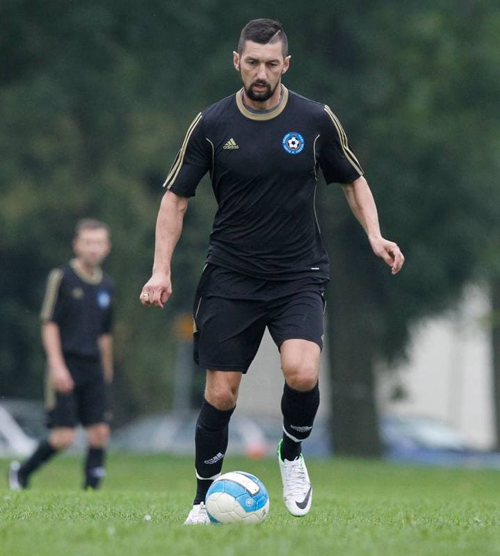 Football. Podokreg Katowice. Orzel Mokre - Reprezentacja Slask Oldboyow. 02.09.2014