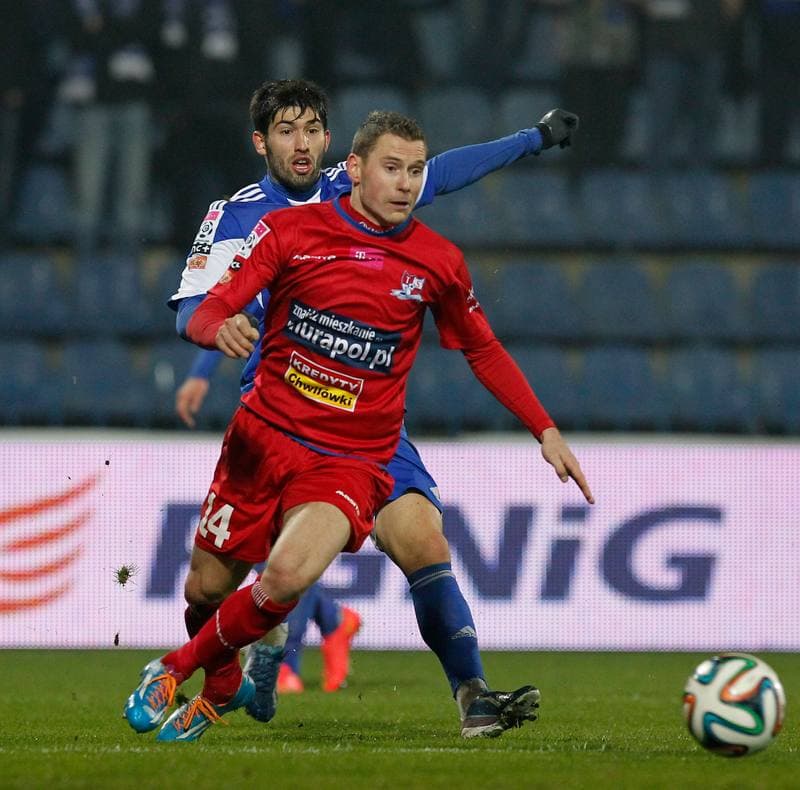 Football. T-Mobile Ekstraklasa. Ruch Chorzow - Podbeskidzie Bielsko Biala. 08.12.2014