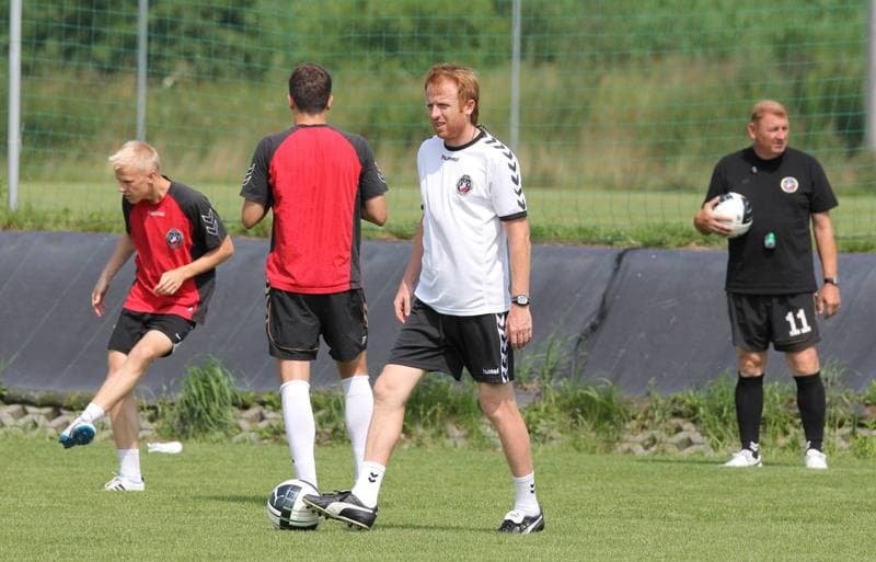 Football. Polonia Warszawa. Training. 14.07.2011