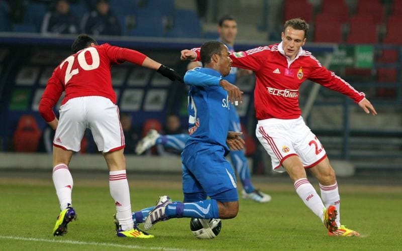 Football. T-Mobile Ekstraklasa. Wisla Krakow - Lech Poznan. 09.03.2012