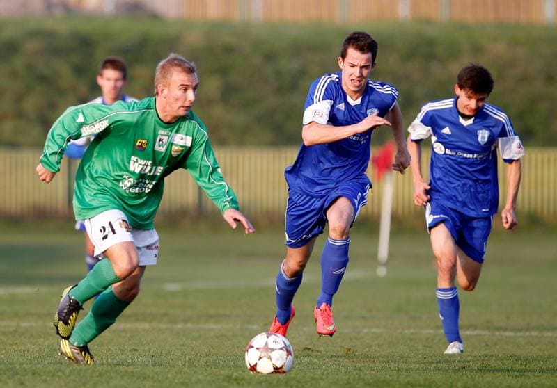 Football. II Liga Opolsko Slaska. Rozwoj Katowice - Nadwislana Gora. 15.11.2014