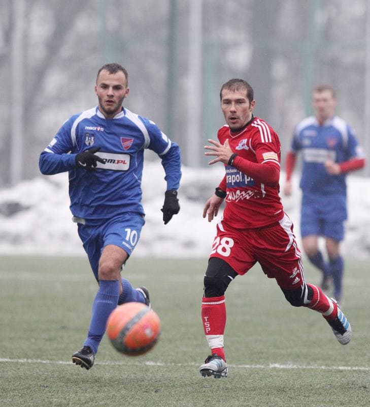 Football. Sparing. Podbeskidzie Bielsko-Biala - Rakow Czestochowa. 16.02.2013
