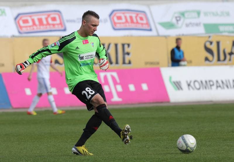 Football. T-Mobile Ekstraklasa. Gornik Zabrze - Podbeskidzie Bielsko-Biala. 14.04.2013