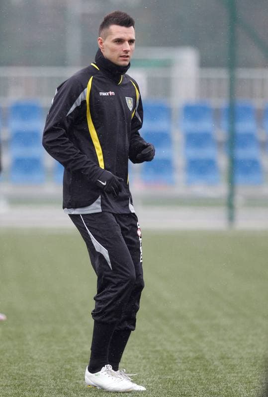 Football. GKS Katowice. Training. 15.01.2015