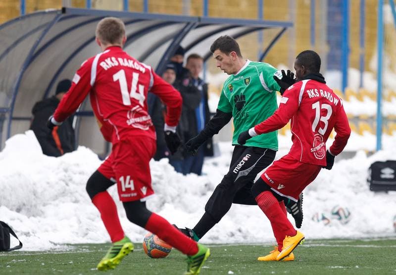 Football. Friendly Match. GKS Katowice - Rakow Czestochowa. 28.01.2015