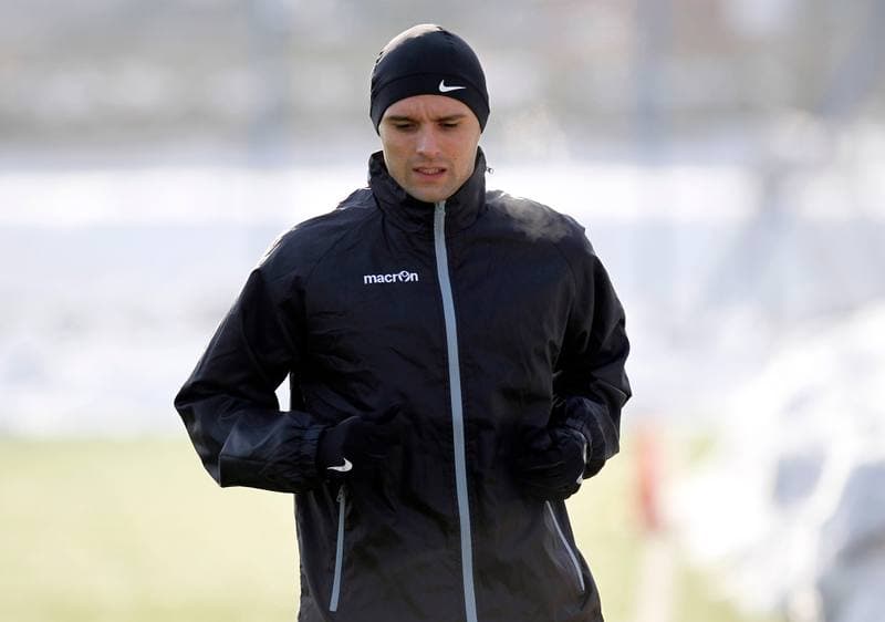 Football. GKS Katowice. Training. 15.01.2015