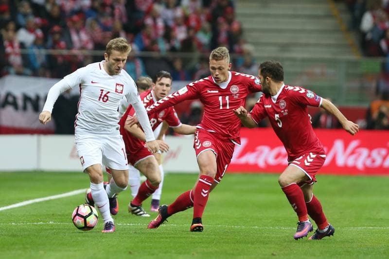 Football. World Cup Qualifiers. Poland - Denmark. 08.10.2016