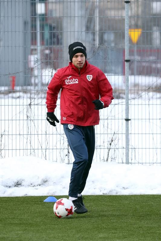 Football. Piast Gliwice. Training. 02.02.2017