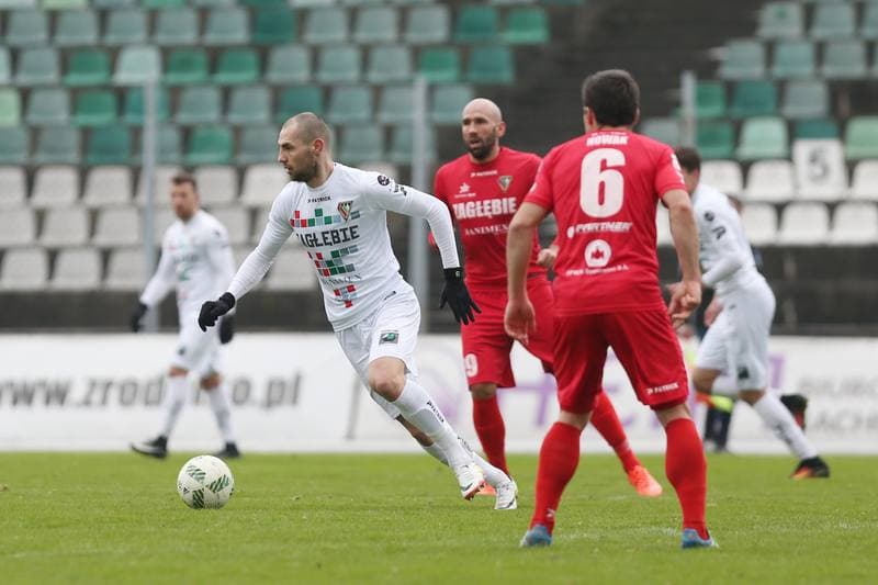 Football. Zaglebie Sosnowiec. Internal Game. 18.02.2017