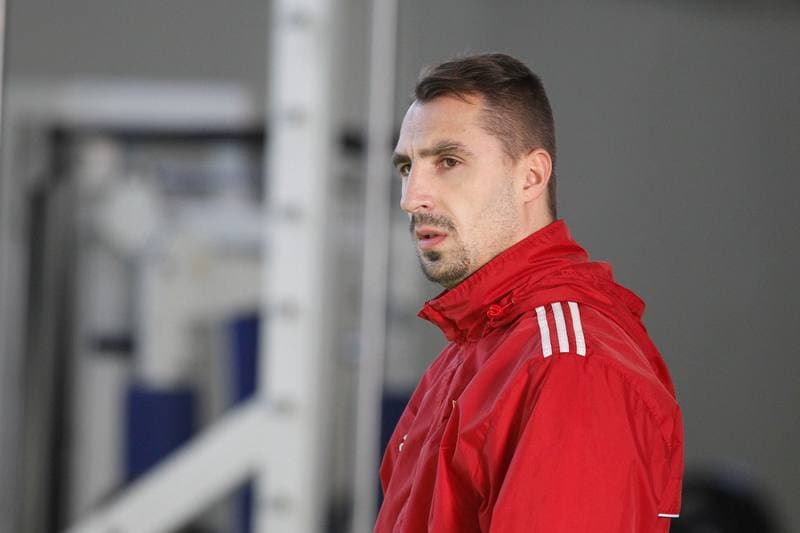 Football. Gornik Zabrze. Training. 08.01.2014