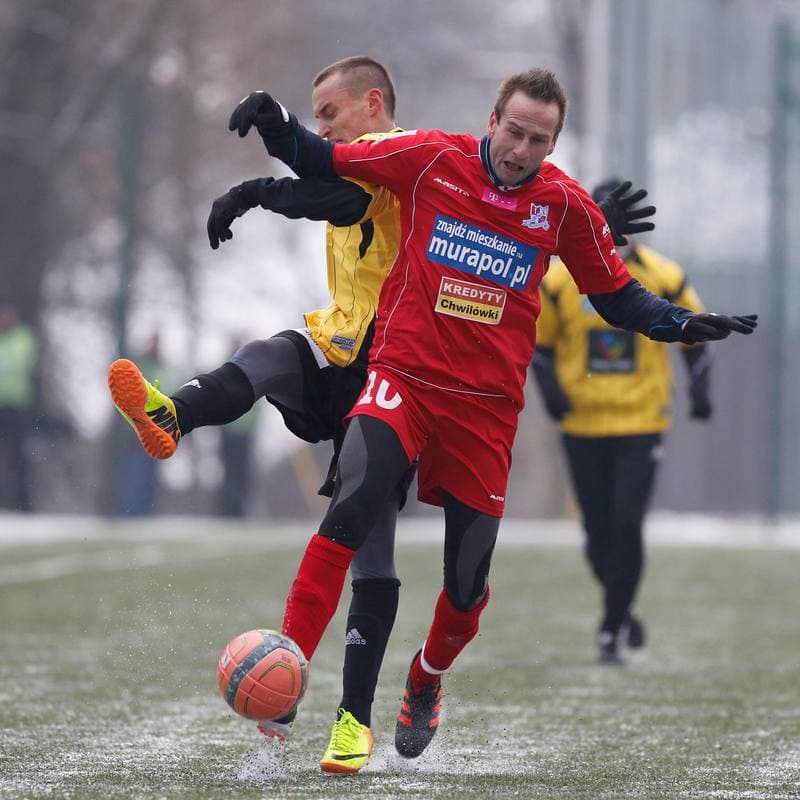 Football. Friendly Match. Podbeskidzie Bielsko Biala - Sandecja Nowy Sacz. 23.01.2014