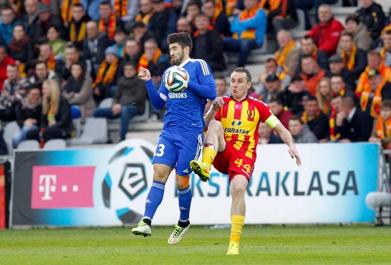 Football. T-Mobile Ekstraklasa. Korona Kielce - Ruch Chorzow. 17.04.2015