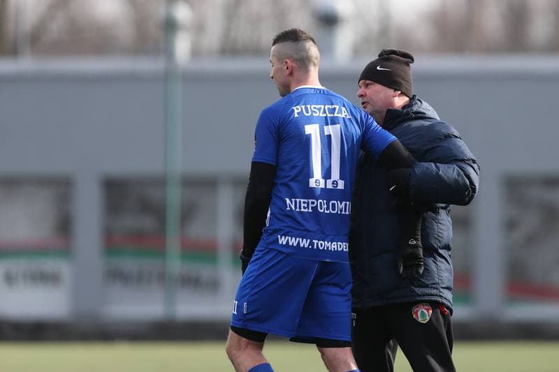 Football. Sparing. Zaglebie Sosnowiec - Puszcza Niepolomice. 31.01.2018