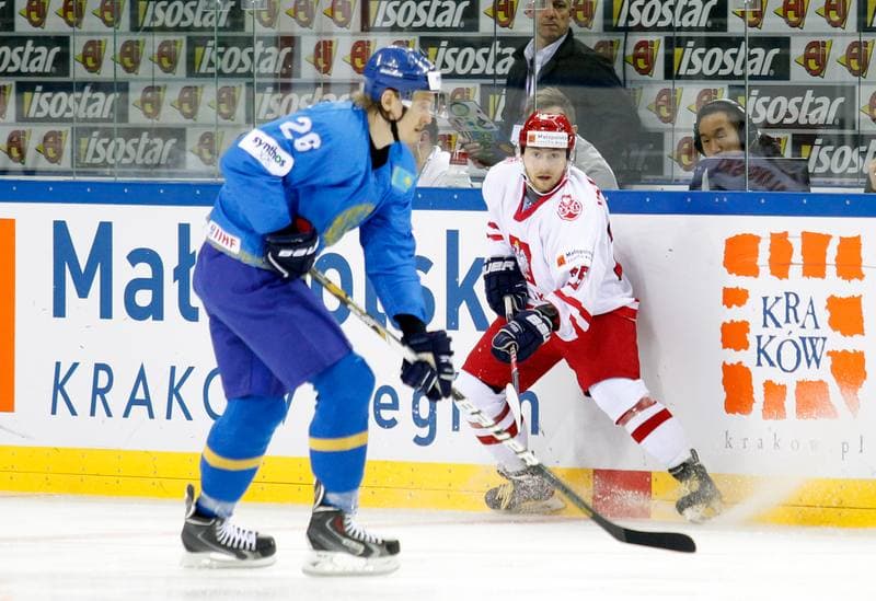 Ice Hockey. IIHF World Championship Division 1A. Poland - Kazakhstan. 23.04.2015