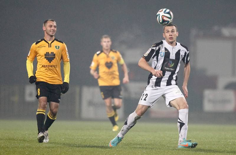 Football. I Liga. Sandecja Nowy Sacz - GKS Katowice. 31.10.2014