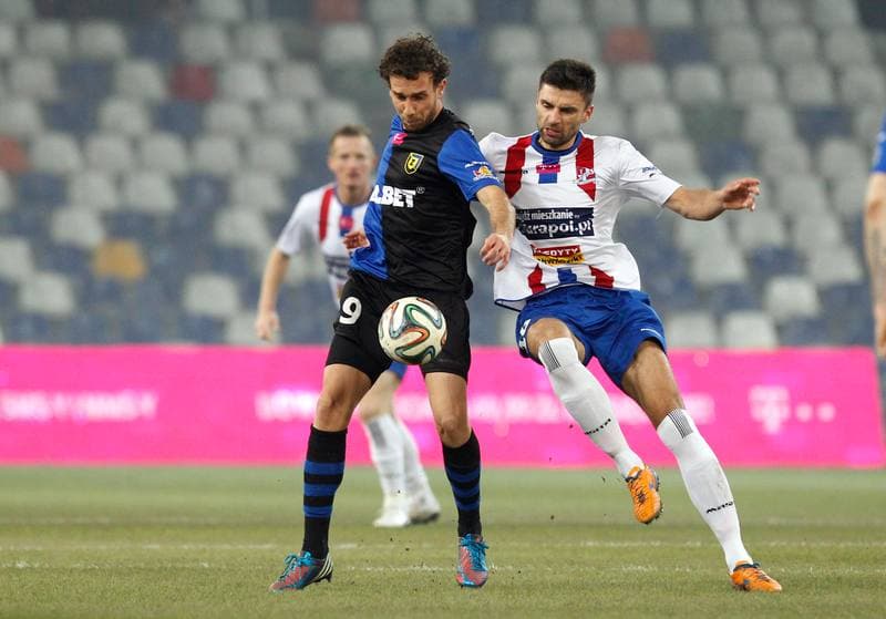 Football. T-Mobile Ekstraklasa. Podbeskidzie Bielsko Biala - Zawisza Bydgoszcz. 14.12.2014