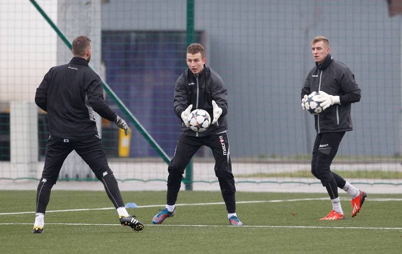 Football. GKS Katowice. Training. 15.01.2015
