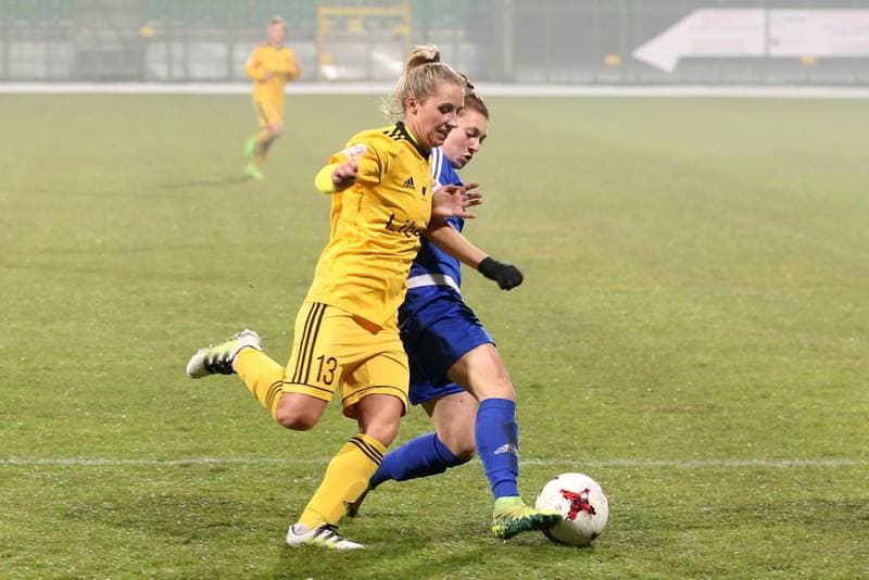 Football. Women's Polish Cup. GKS Katowice - AZS Wroclaw. 29.11.2017