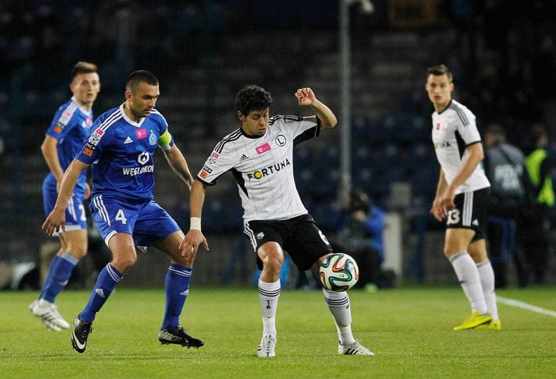 Football. T-Mobile Ekstraklasa. Ruch Chorzow - Legia Warsaw. 24.04.2015