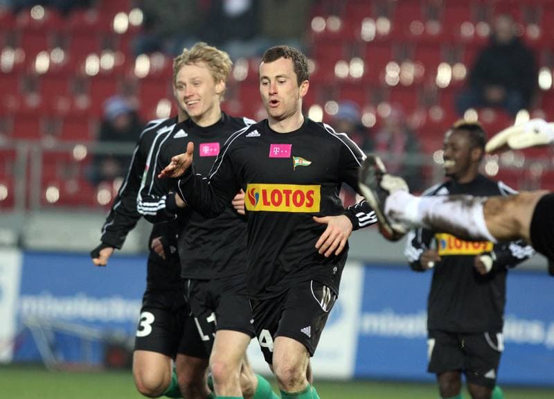 Football. T-Mobile Ekstraklasa. Cracovia Krakow - Lechia Gdansk. 18.02.2012