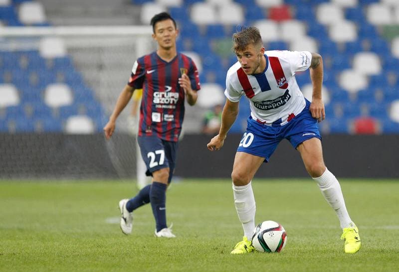 Football. T-Mobile Ekstraklasa. Podbeskidzie Bielsko Biala - Pogon Szczecin. 03.03.2014
