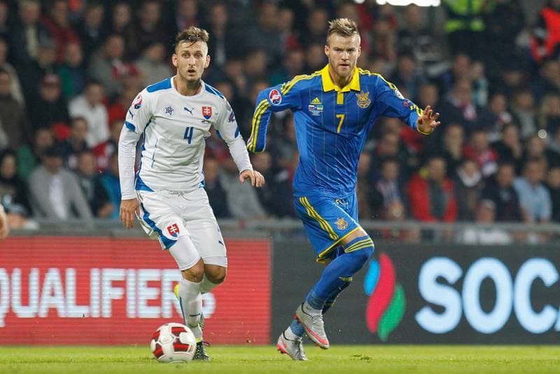 Football. UEFA Euro Qualifiers. Slovakia - Ukraine. 08.09.2015