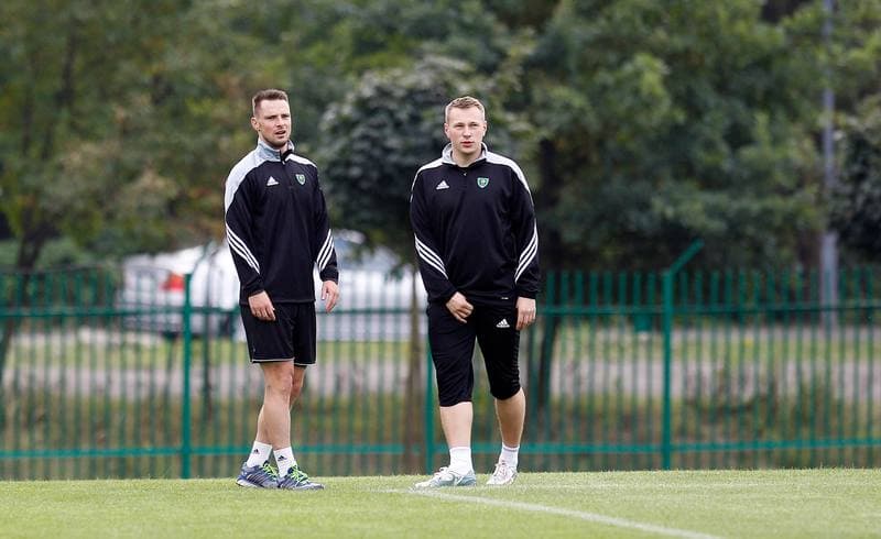Football. GKS Katowice. Training. 15.01.2015