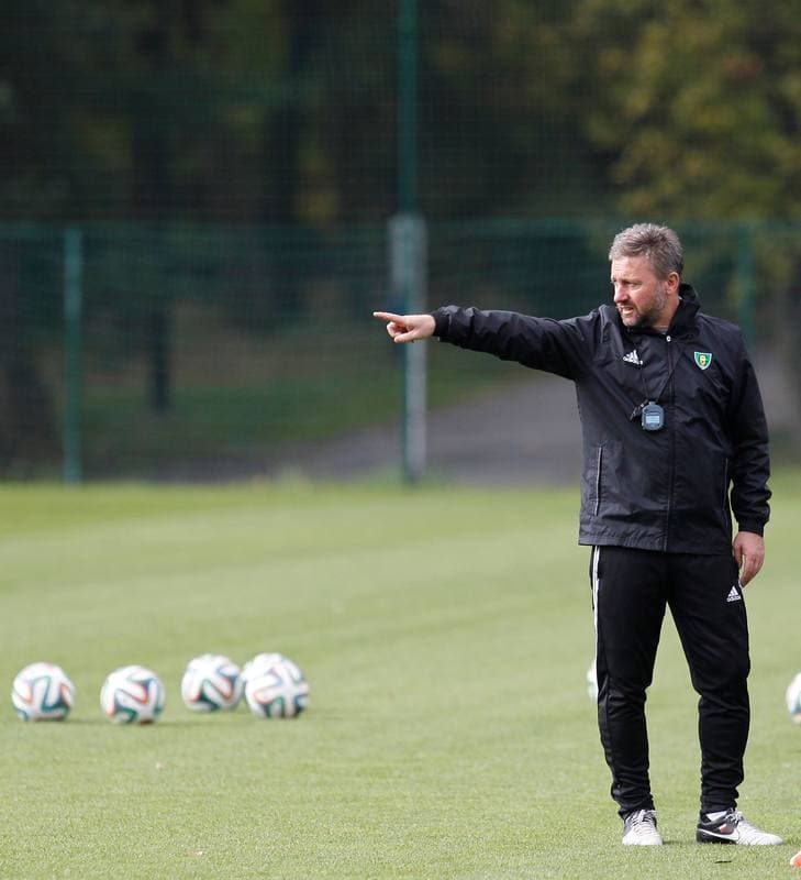 Football. GKS Katowice. Training. 15.01.2015