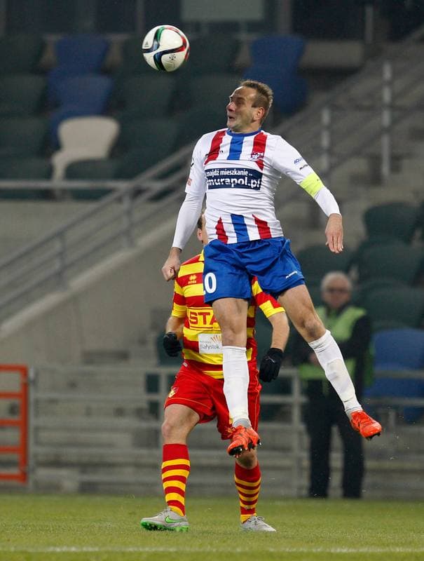 Football. PKO BP Ekstraklasa. Podbeskidzie Bielsko Biala - Jagiellonia Bialystok. 02.11.2015