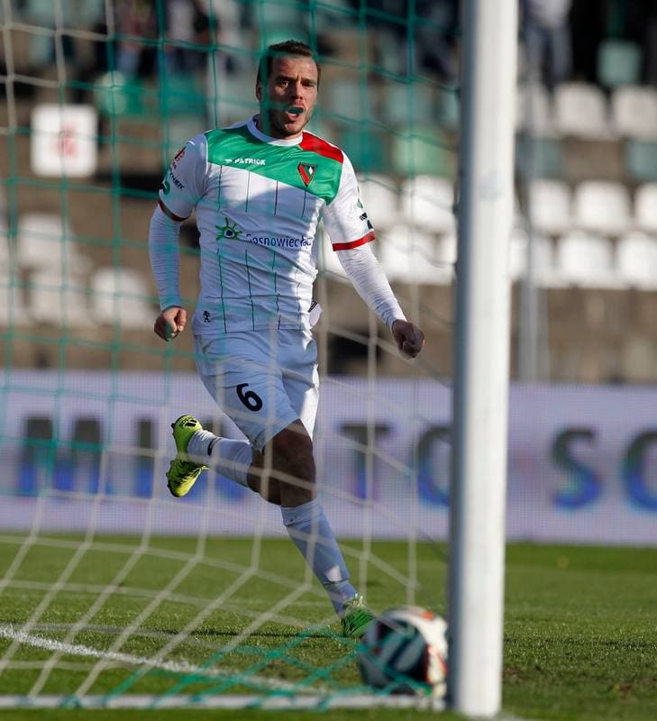 Football. Polish First League. Zaglebie Sosnowiec - Chrobry Glogow. 08.11.2015