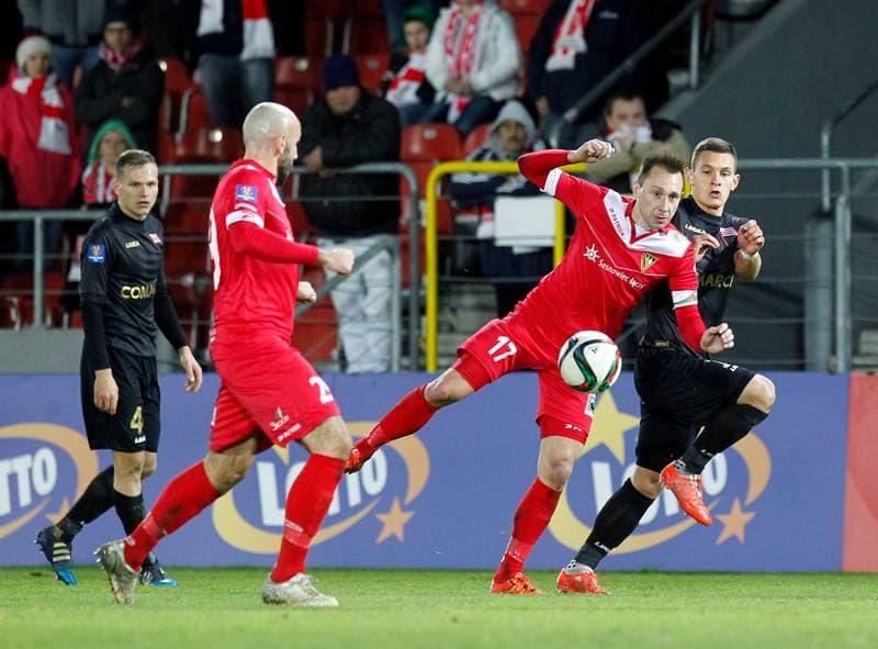 Football. Polish Cup. Cracovia Krakow - Zaglebie Sosnowiec. 19.11.2015