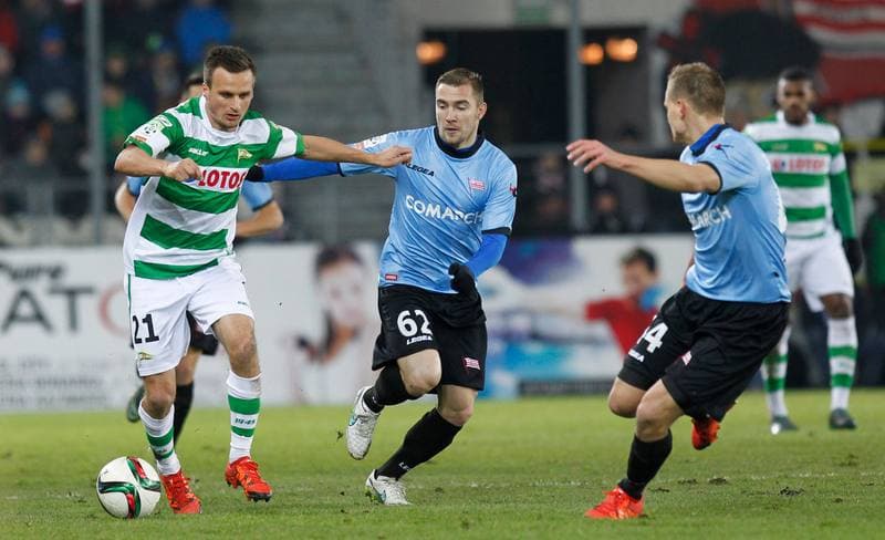 Football. T-Mobile Ekstraklasa. Cracovia Krakow - Lechia Gdansk. 04.12.2013