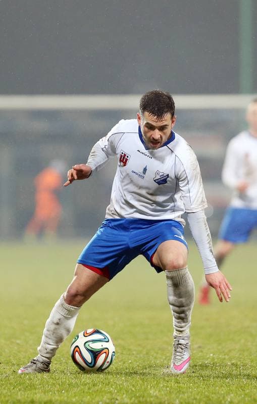 Football. I Liga. MKS Kluczbork - GKS Katowice. 12.03.2016