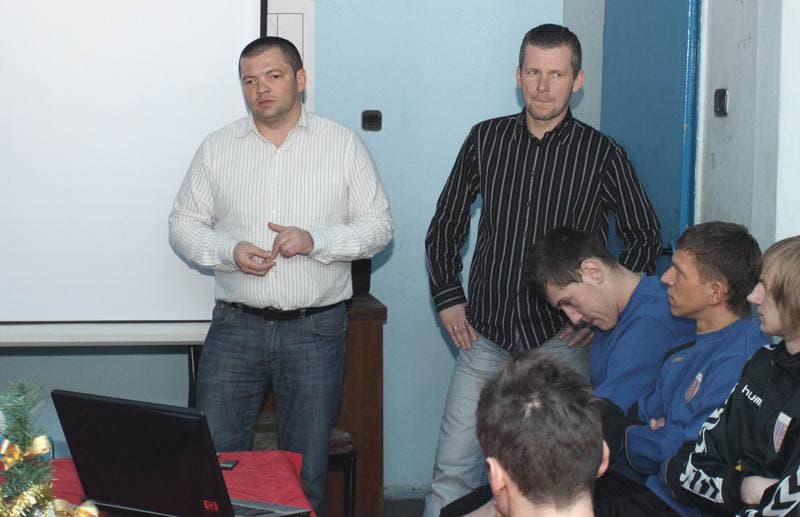Football. Polonia Bytom. Training. 05.01.2011