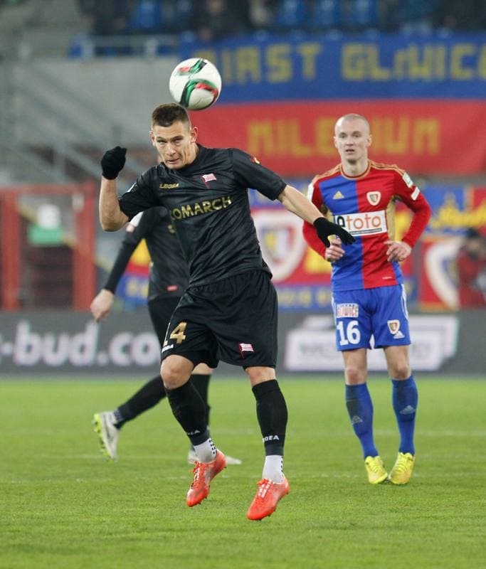 Football. PKO BP Ekstraklasa. Piast Gliwice - Cracovia Krakow. 05.12.2015