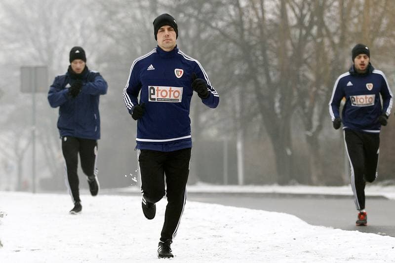 Football. Piast Gliwice. Training. 07.01.2016