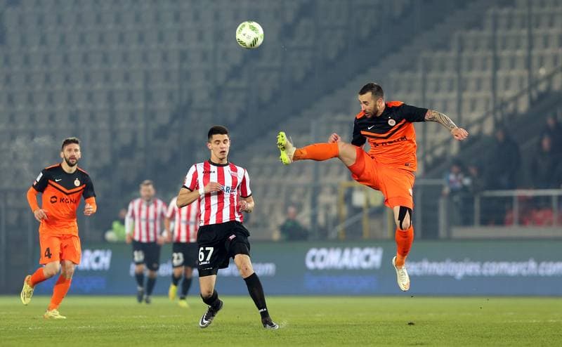 Football. PKO BP Ekstraklasa. Cracovia Krakow - Zaglebie Lubin. 26.02.2016