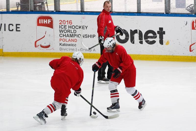 Ice Hockey. Poland Women's National Team. Training. 30.03.2016