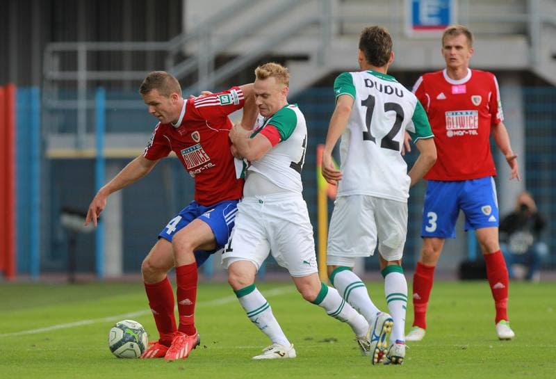 Football. T-Mobile Ekstraklasa. Piast Gliwice - Slask Wroclaw. 01.09.2013