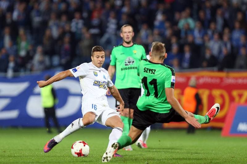 Football. Nice I Liga. Ruch Chorzow - Gornik Leczna. 18.09.2017
