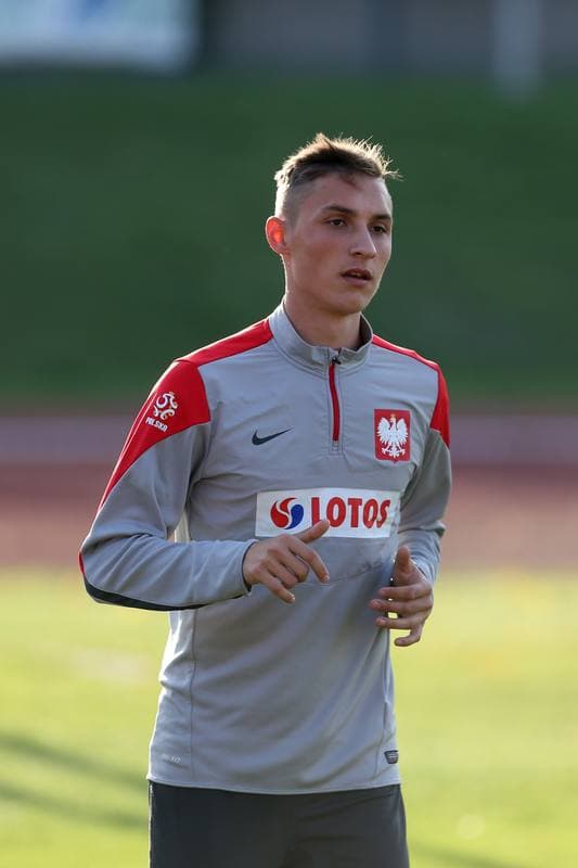 Football. Poland U19. Training. 02.10.2017