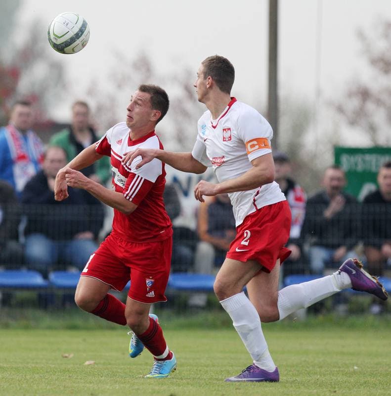 Football. Friendly Match. LZS Piotrowka - Gornik Zabrze. 10.10.2013