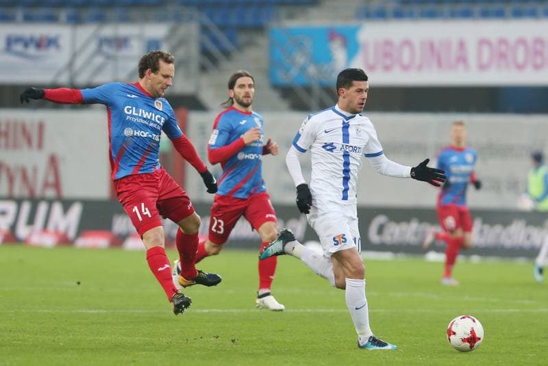 Football. Lotto Ekstraklasa. Piast Gliwice - Lech Poznan. 03.12.2017