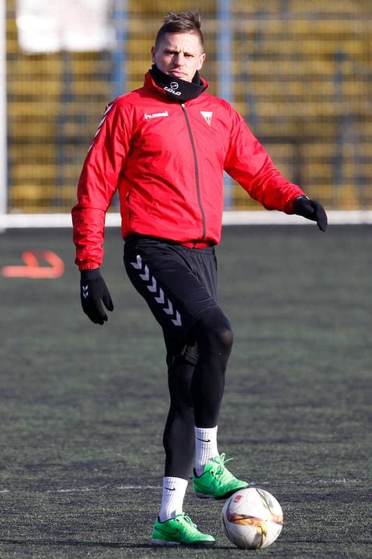 Football. GKS Tychy. Training. 18.01.2018