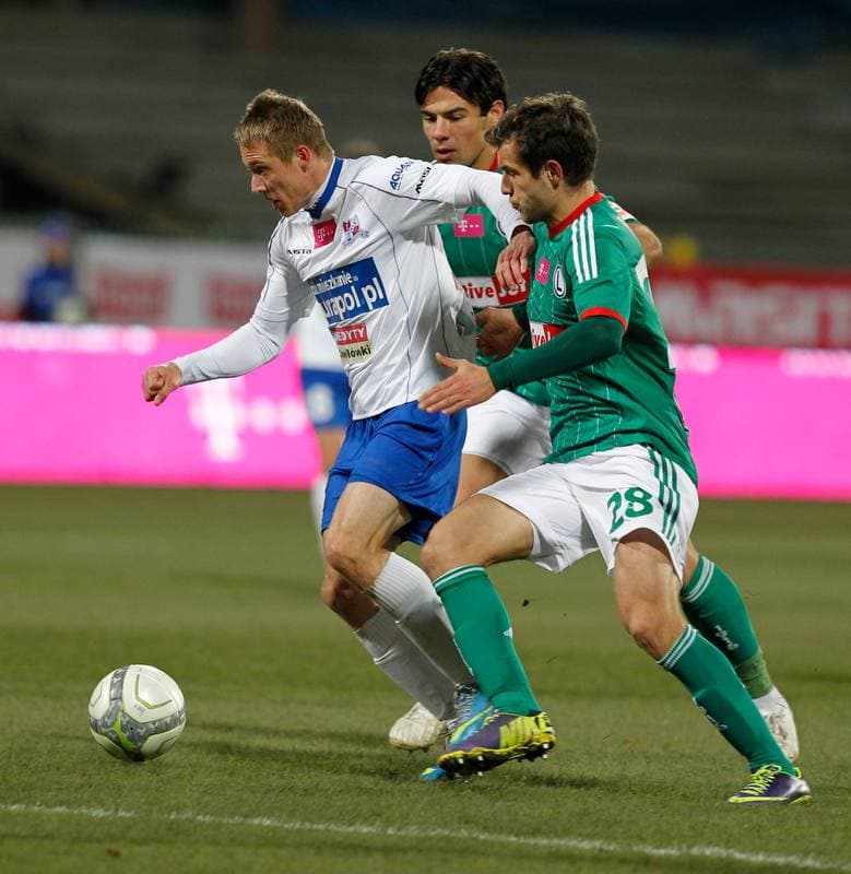 Football. T-Mobile Ekstraklasa. Podbeskidzie Bielsko Biala - Legia Warsaw. 01.12.2013
