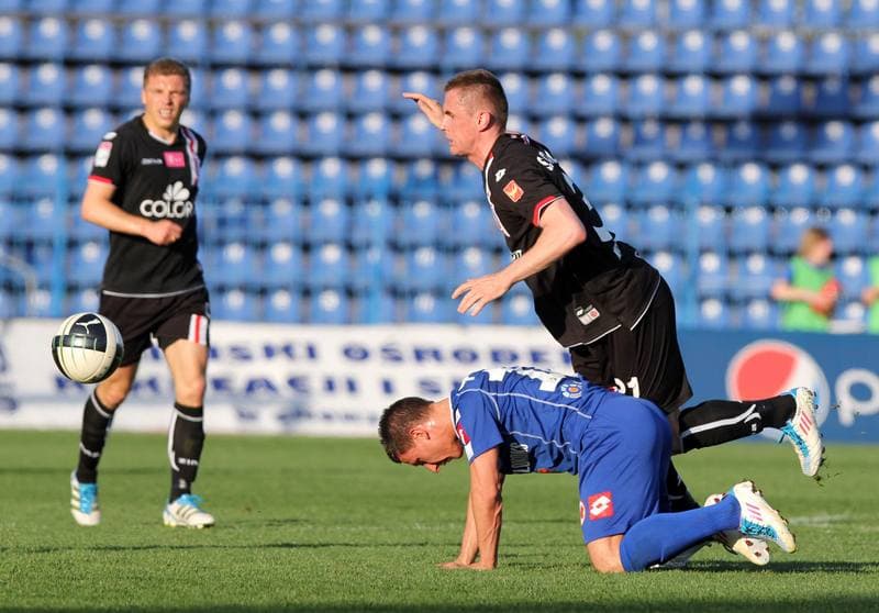 Football. T-Mobile Ekstraklasa. Ruch Chorzow - LKS Lodz. 28.04.2012