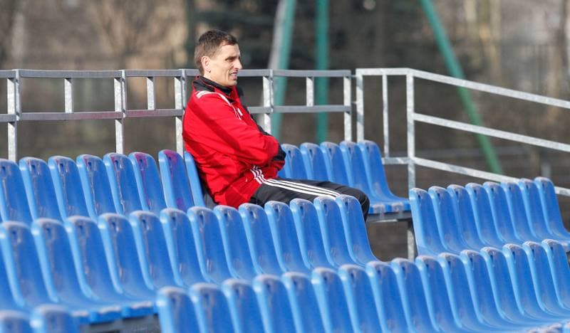 Football. Piast Gliwice. Training. 06.02.2014