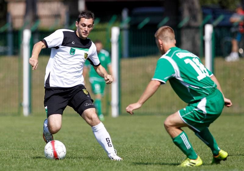 Football. III Liga Opolsko - Slaska. Grunwald Ruda Slaska - GKS Jastrzebie. 09.08.2014
